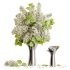 White Lilac in a Metallic Vase - Thumbnail 1