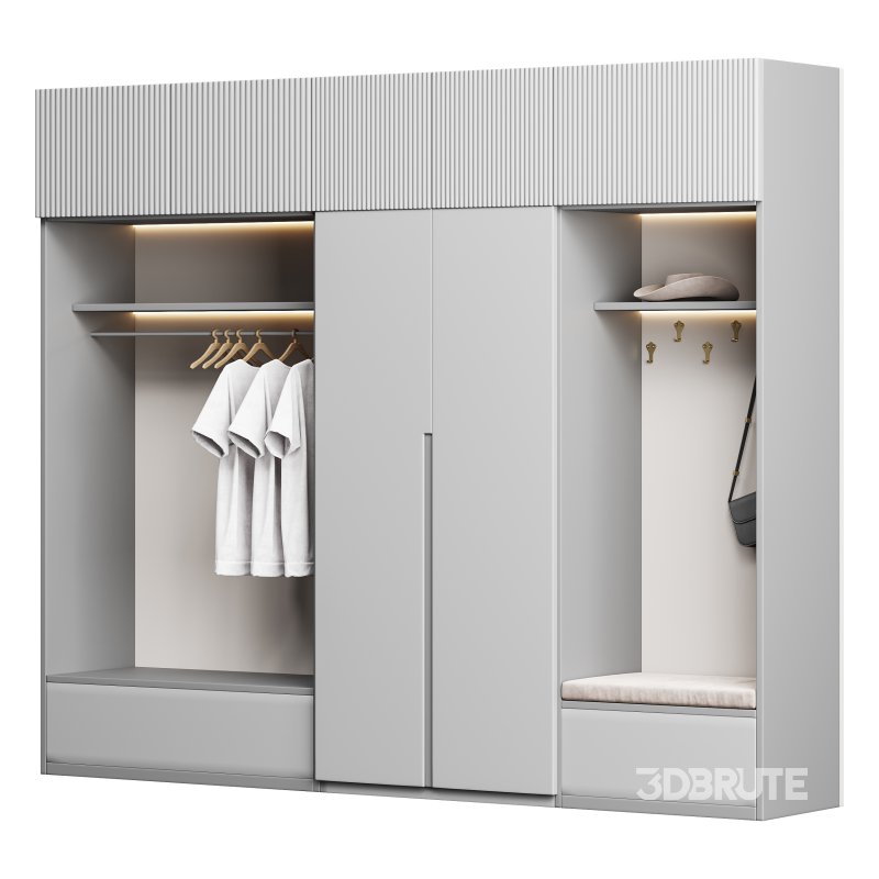 Hallway area with a minimalistic hanger Image 4