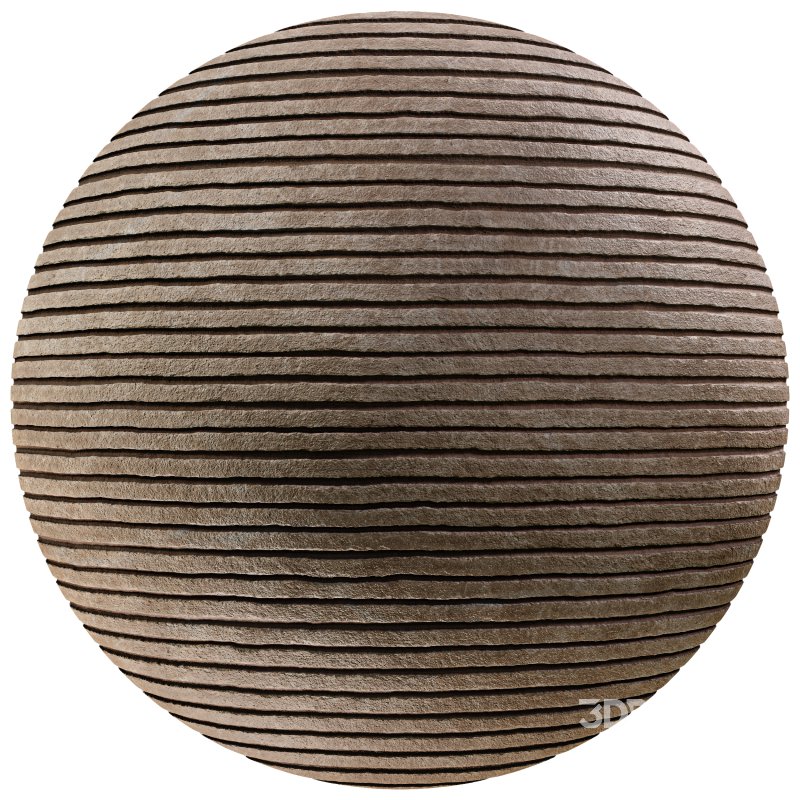 Ribbed Plaster 01 (Seamless) Image 3