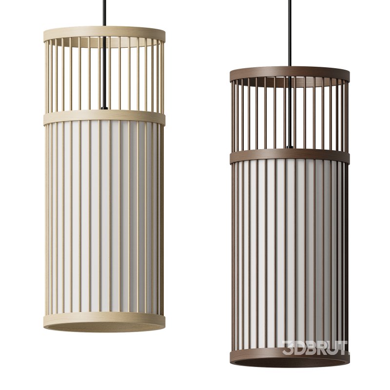 Japanese Zen Bamboo Pendant Light Image 4