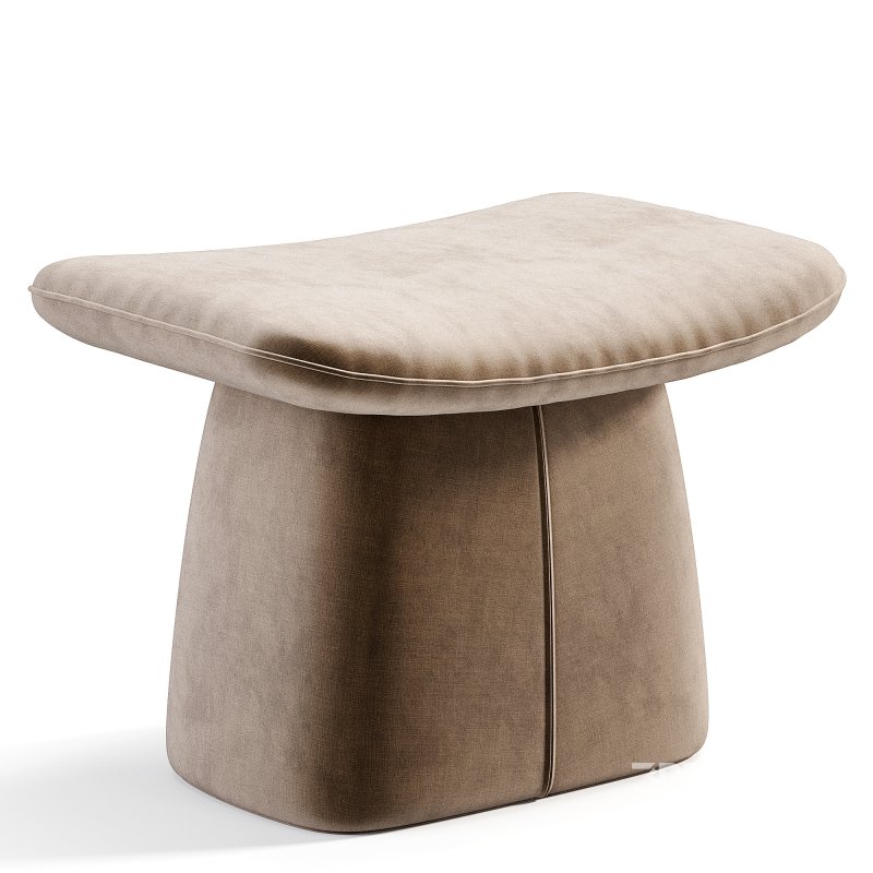 Modern Microfiber Leather Fabric Makeup Stool Image 3
