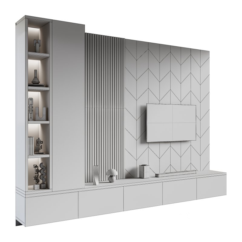 Modern TV Wall 019 Image 15