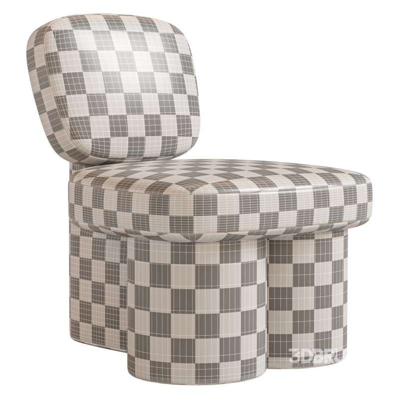 Steel Blue Corduroy Thea Accent Chair Image 7