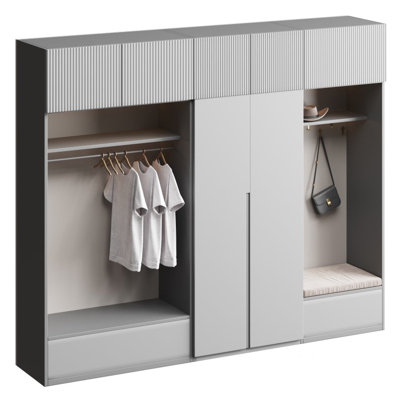 Hallway area with a minimalistic hanger Image 3