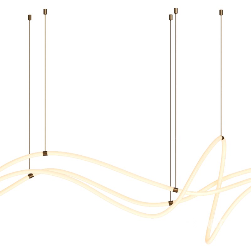 Modern Custom Linear Led Pendant Image 3