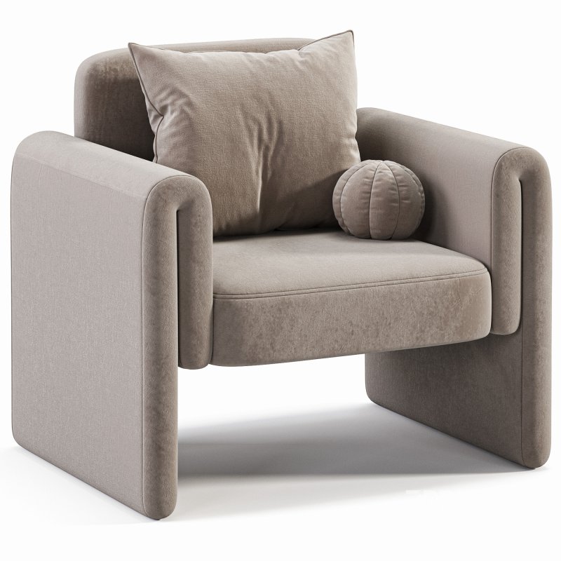 PROMENADE CHAIR IN IVORY BOUCLE Image 3