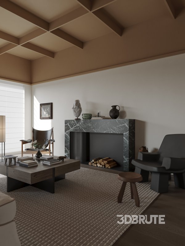 Medieval living room and dining room Image 5