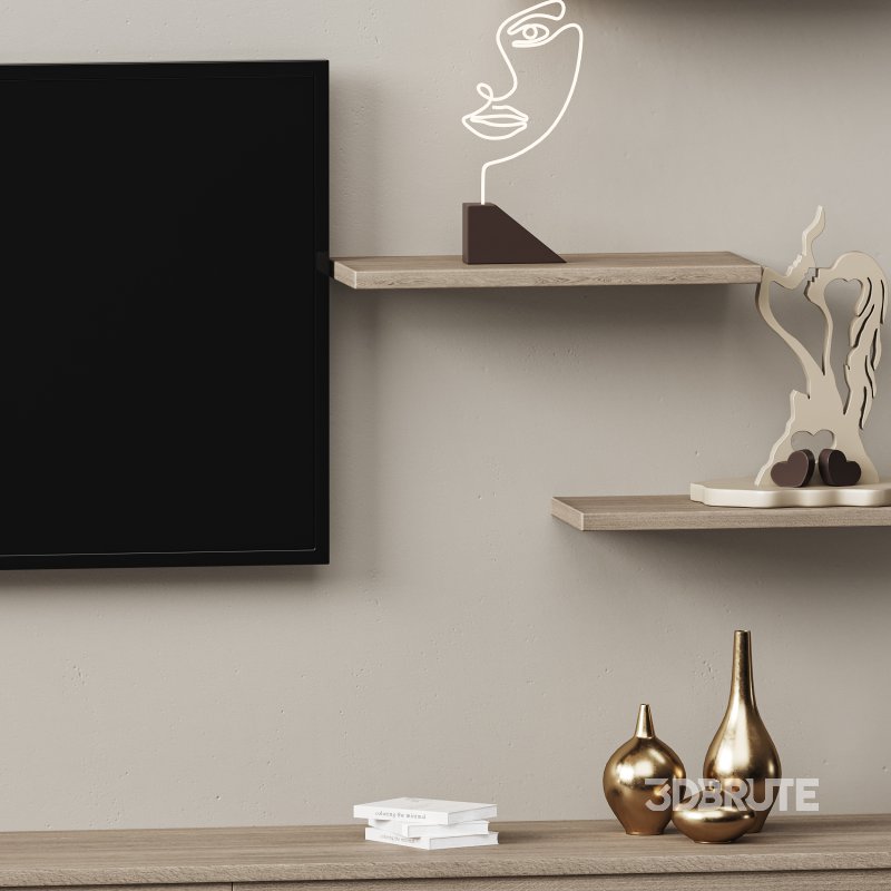 Modern TV Wall 06 Image 5