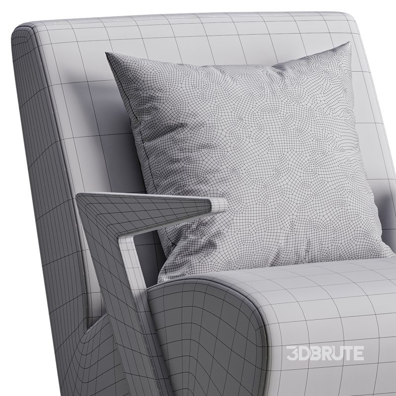 Modern Upholstered Lounge Chair Image 16