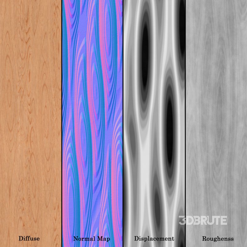 Art Wood 08 ( Curve Wood-Seamless ) Image 6