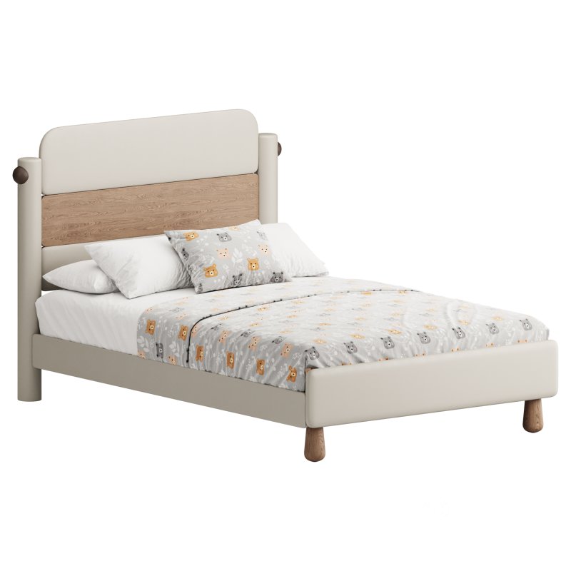 Desiree Childrens Bed White Natural Image 12