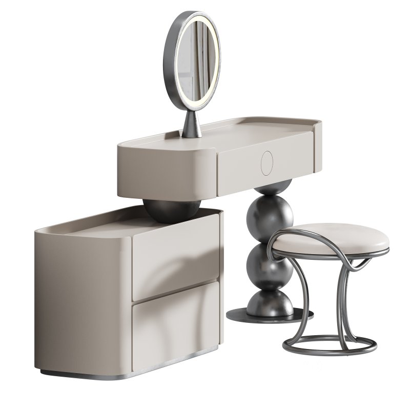 Orren Ellis Ensemble de meuble-lavabo contemporain en bois massif de luxe contemporain Image 5