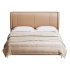 Contemporary White Pine Wooden Standard Bed - Thumbnail 2