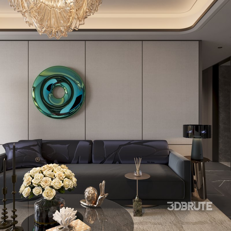 Luxurious living room space Image 5