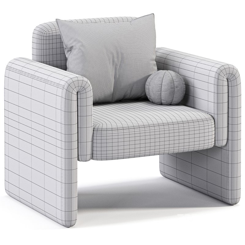 PROMENADE CHAIR IN IVORY BOUCLE Image 6