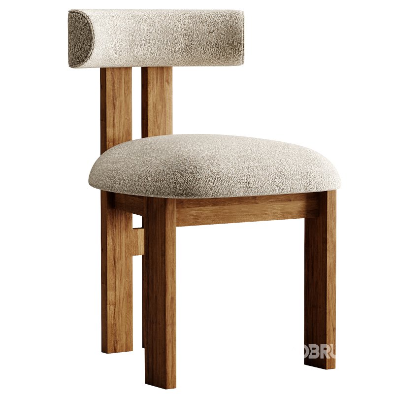 Ceremonie Natural Boucle Dining Chair by Athena Calderone Image 3