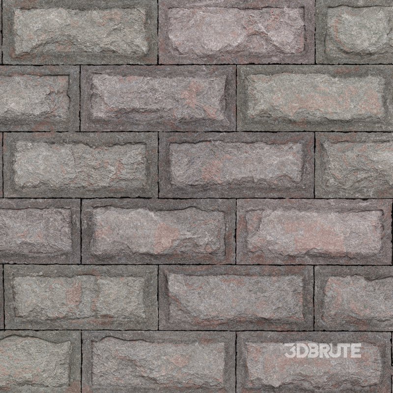 Brick Rockface 03 (Seamless) Image 3