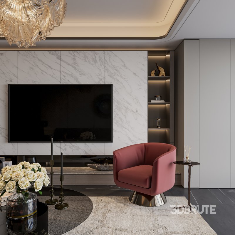 Luxurious living room space Image 4