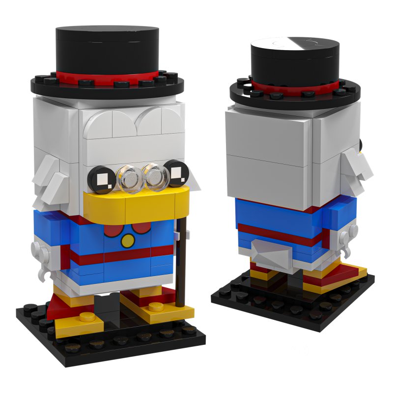 Lego Scrooge McDuck Huey Dewey Louie Image 5