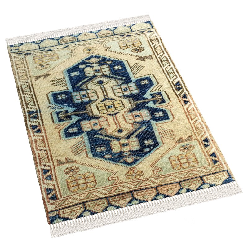 District Loom Vintage Turkish Mini Rug Image 3