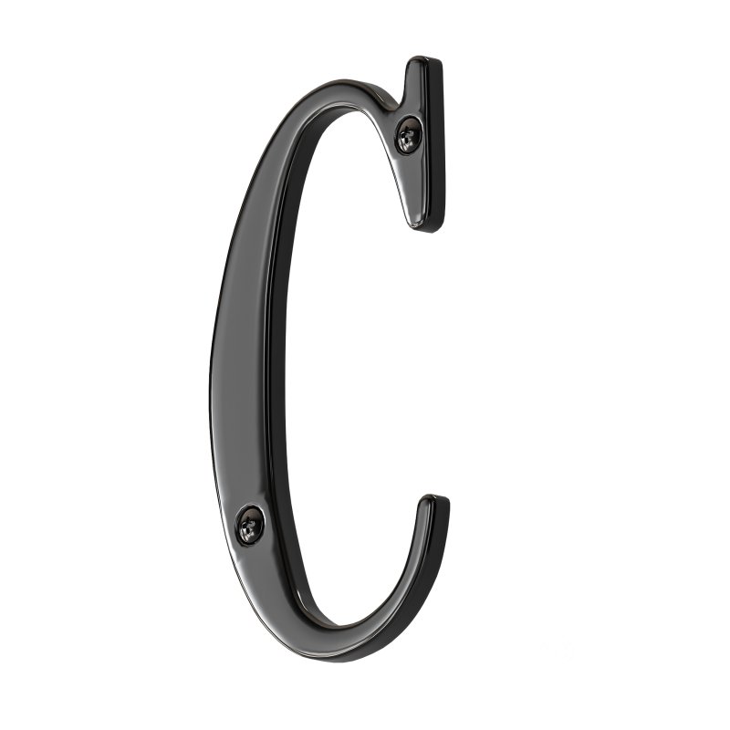 House Letter Solid Bright Brass Wall Mount C Letter Image 3