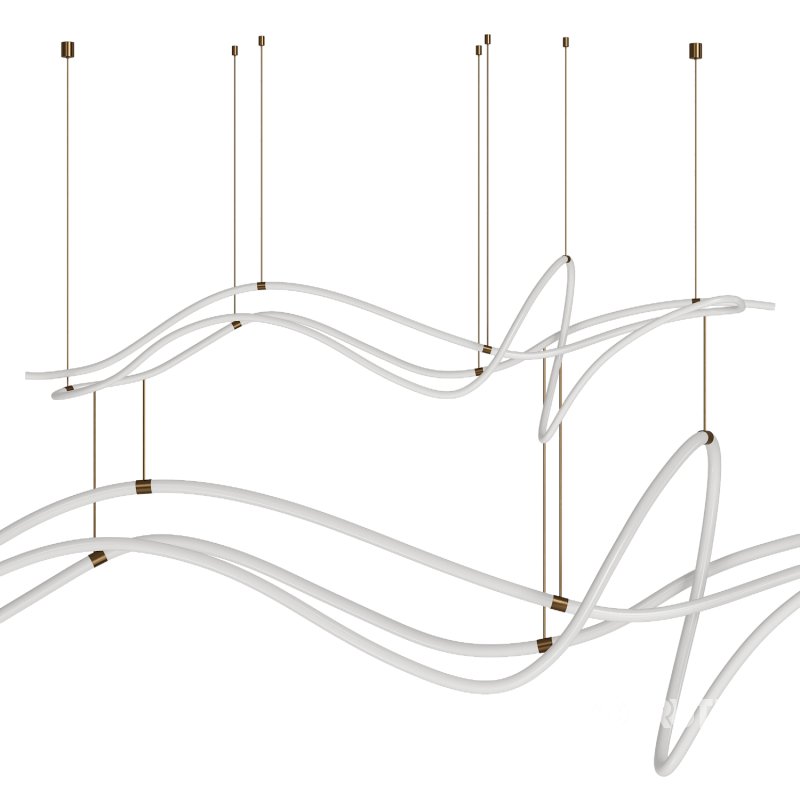 Modern Custom Linear Led Pendant Image 4