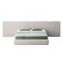 Natural Finish Fabric Pallet Bed Frame with Sponge Fill for Bedroom Comfort - Thumbnail 10