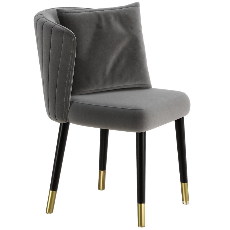 Glam Parsons Armless Dining Chairs Upholstered Dining Side Chair Image 1