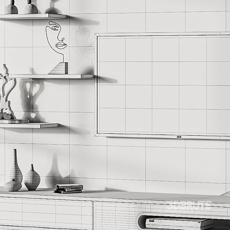 Modern TV Wall 06 Image 15