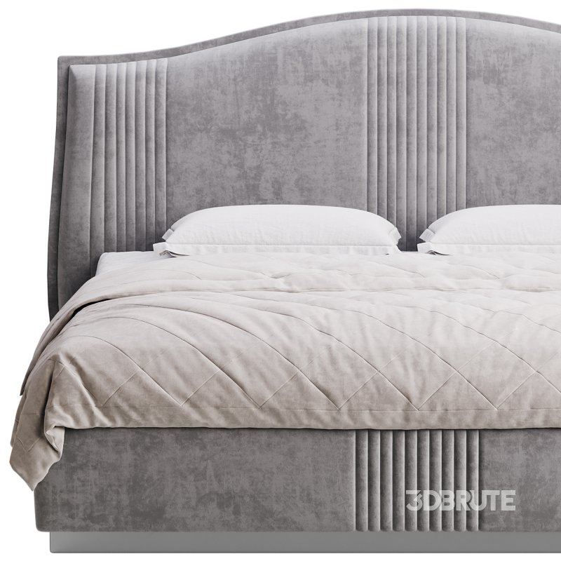 Padded Leather Bed Image 12