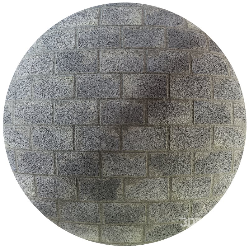Concrete Block Wall (Seamless) Image 3