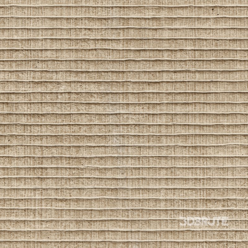 Ribbed Plaster 02 (Seamless) Image 2