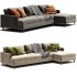 DAVE Sofa Bed With Chaise Longue By Milano Bedding - Thumbnail 3