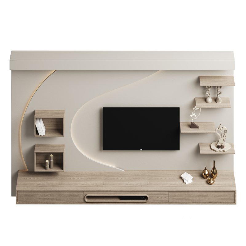 Modern TV Wall 06 Image 3