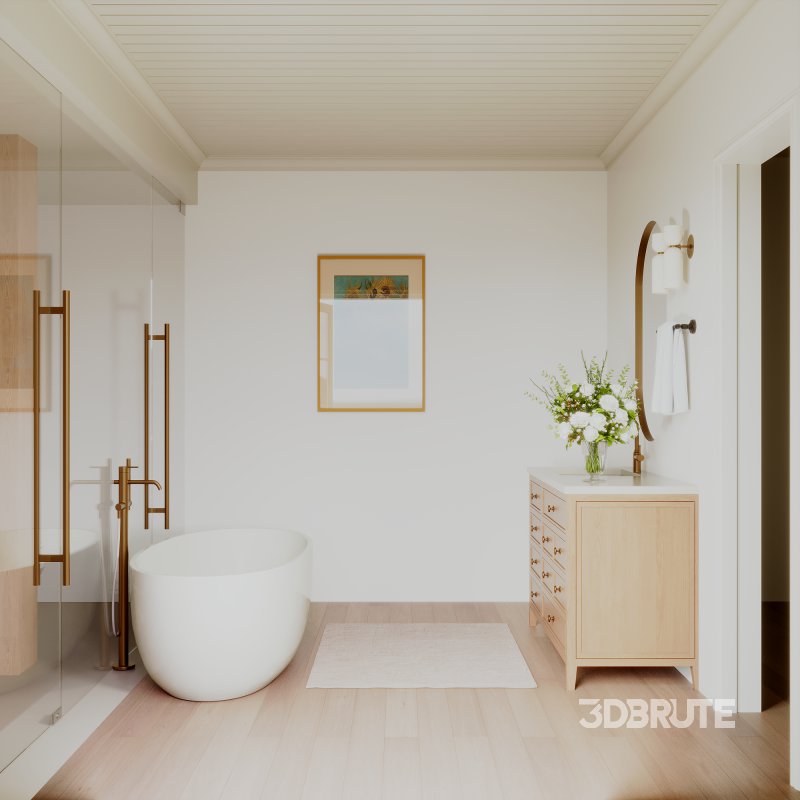 Modern minimalist bathroom Image 6