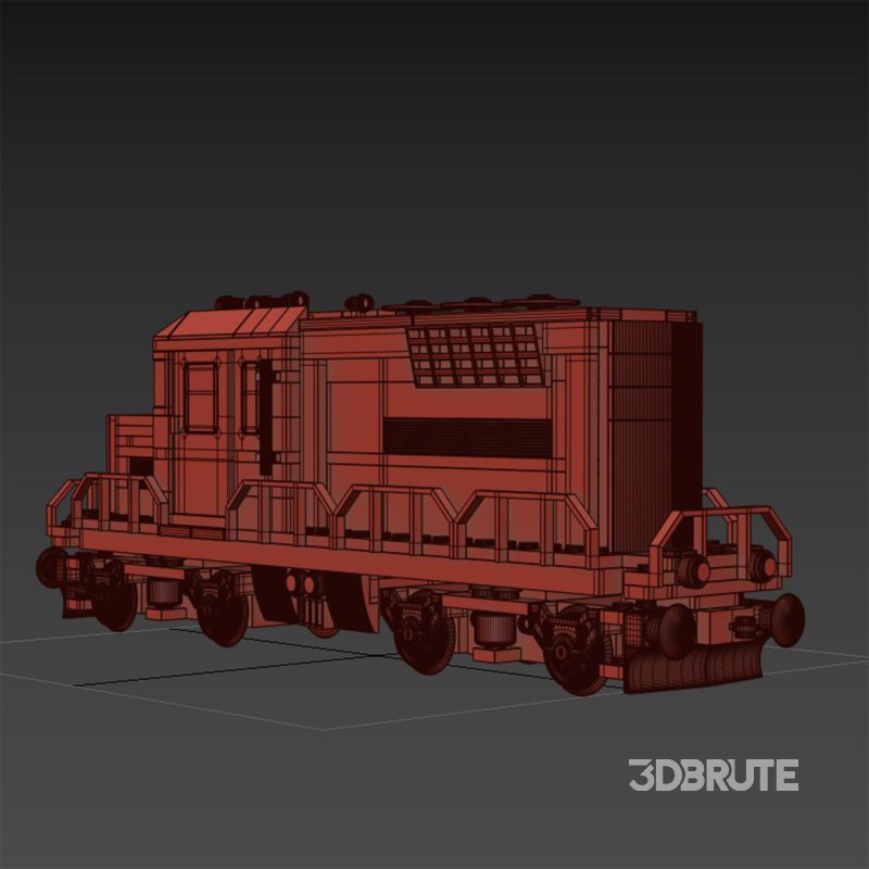 Train Lego Locomotive red Image 6