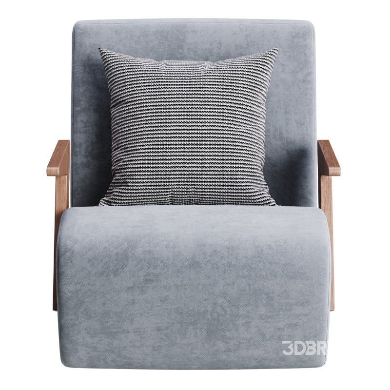Modern Upholstered Lounge Chair Image 5