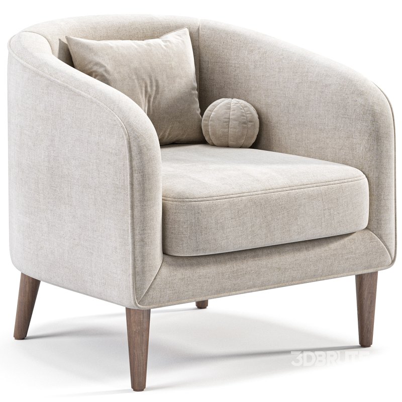 Dolores Upholstered Armchair Image 3