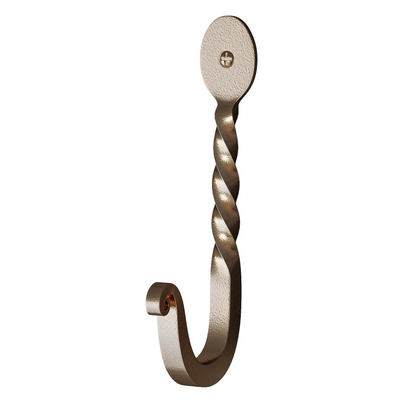 Wrought Iron Twisted Hooks 4.5″ Wall Mount Hanger Hooks Image 6