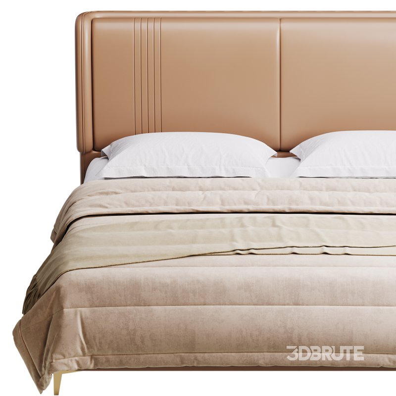 Contemporary White Pine Wooden Standard Bed Image 13