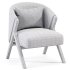 UPHOLSTERED BOUCLE ARMCHAIR By Zarahome - Thumbnail 3