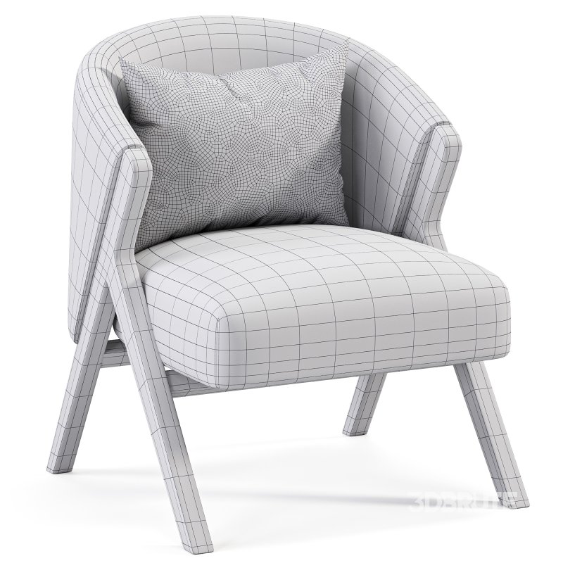UPHOLSTERED BOUCLE ARMCHAIR By Zarahome Image 3