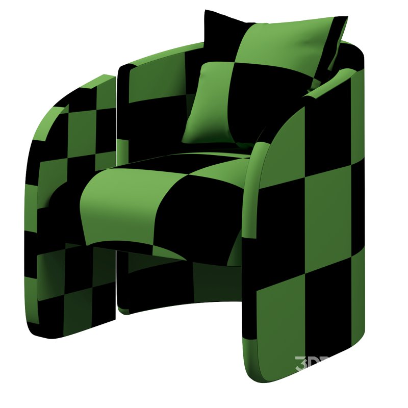 LIVIUS ARMCHAIR – SAGE GREEN VELVET Image 2