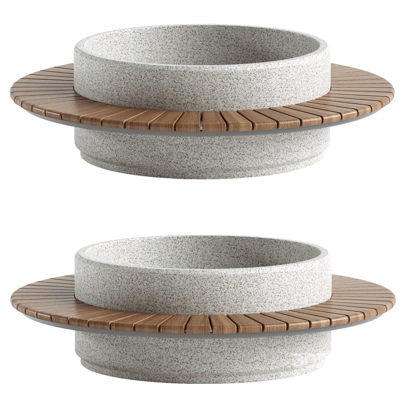 ROUND PLANTER BENCH 92 Image 4