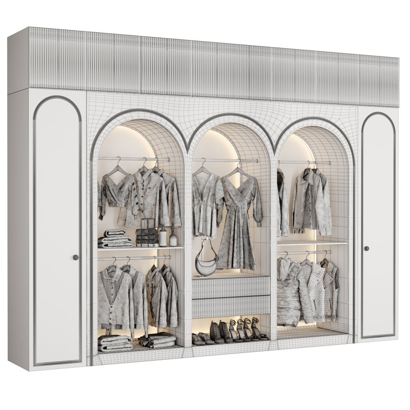 Bedroom wardrobe with glass door 1 Image 6