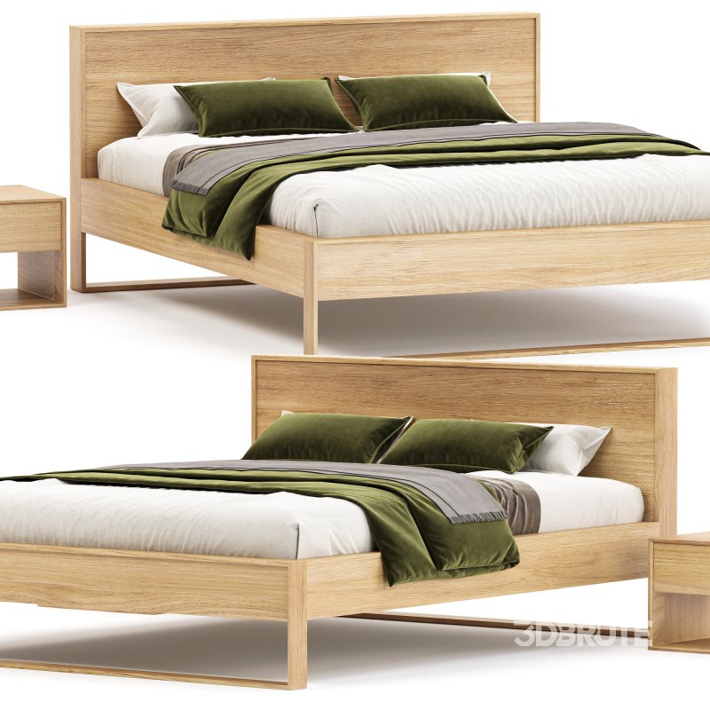 HOYNE OAK BED KING Image 3