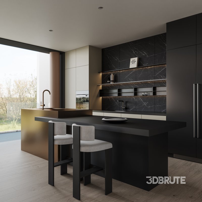 Modern living and dining room Image 2