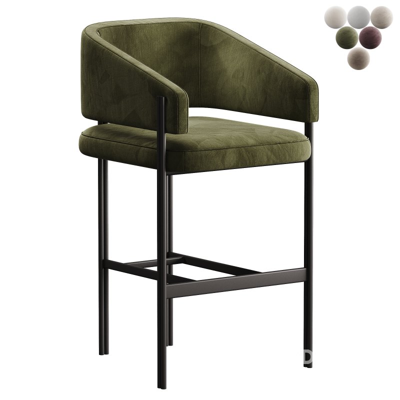 Liang Eimil Tatler Bar Stool Boucle Sand Image 2