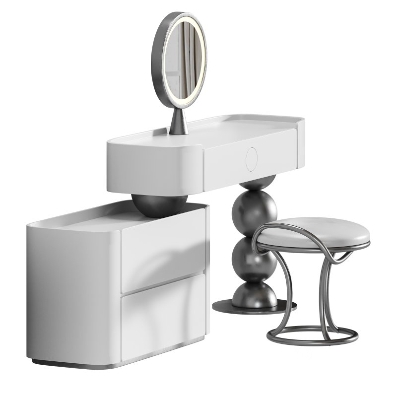 Orren Ellis Ensemble de meuble-lavabo contemporain en bois massif de luxe contemporain Image 8