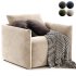 Montina Facto Blue Armchair Bed - Thumbnail 4